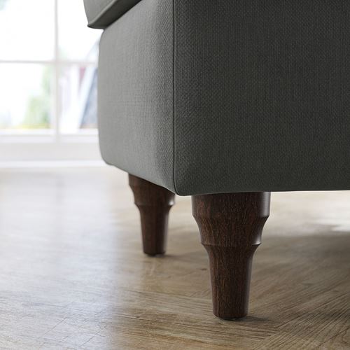 IKEA - ESSEBODA, pouffe with storage, TALLMYRA medium grey