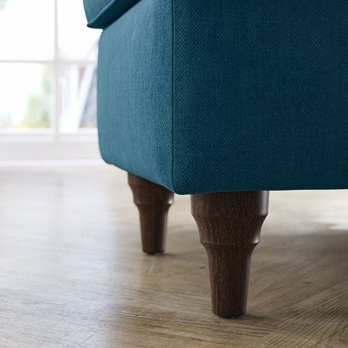 IKEA - ESSEBODA, pouffe with storage, TALLMYRA blue