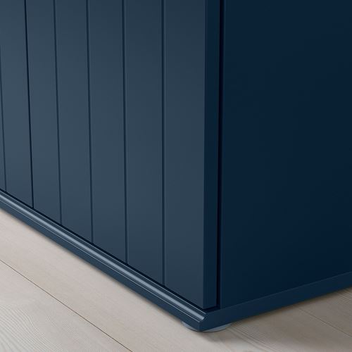 IKEA - SKRUVBY, storage combination, blue/black, 130x140 cm