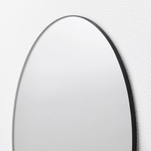 IKEA - FARGEK, round mirror, grey, 20 cm
