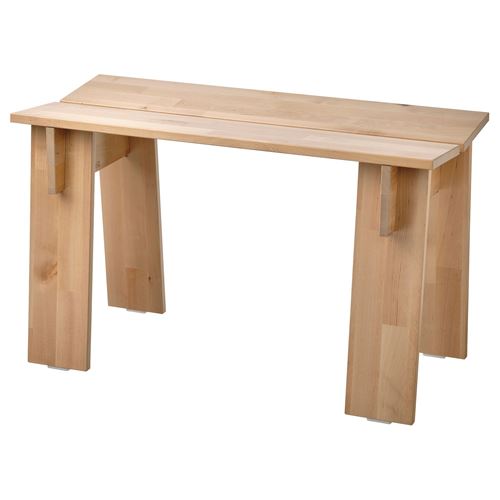 IKEA - BASTUA, bench, birch, 74 cm