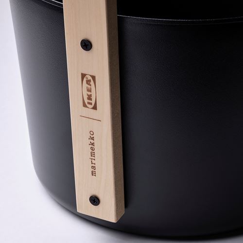 IKEA - BASTUA, kepçeli sauna kovası, siyah, 9 lt