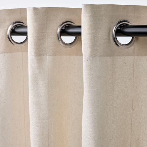 IKEA - LENDA, background curtain, 1 pair, off white, 140x300 cm