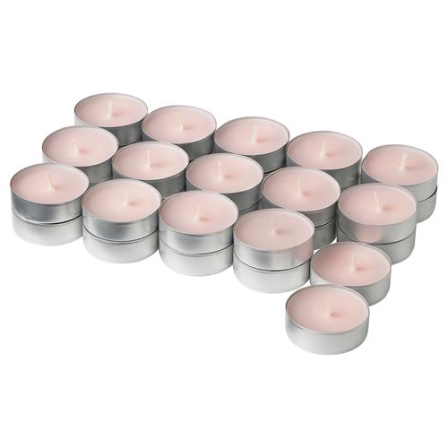 IKEA - ADELSYREN, unscented tealight, pale pink, 3.5 hr