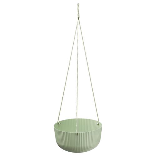 IKEA - APPELROS, hanging planter, light green, 27 cm