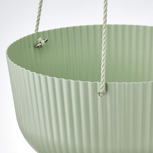 IKEA - APPELROS, hanging planter, light green, 27 cm