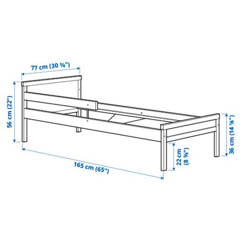 IKEA - SNIGLAR, junior bed, beech effect, 70x160 cm