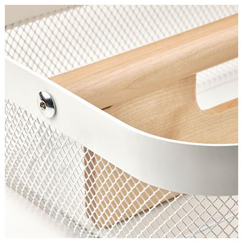 IKEA - RISATORP, basket, white, 33x24x11 cm