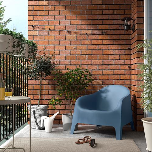 IKEA - SKARPÖ, garden armchair, dark blue