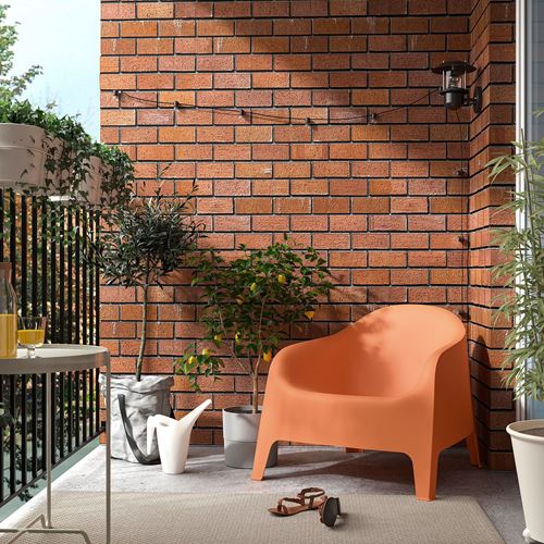 IKEA - SKARPÖ, garden armchair, orange