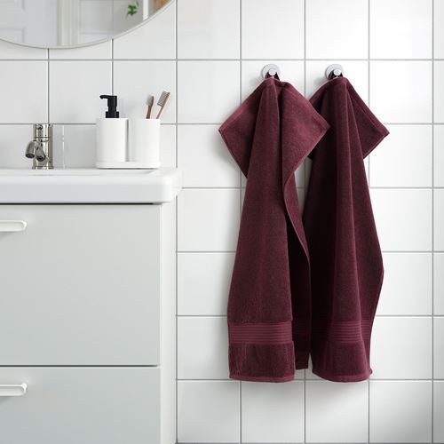 IKEA - FREDRIKSJÖN, hand towel, dark red, 40x70 cm