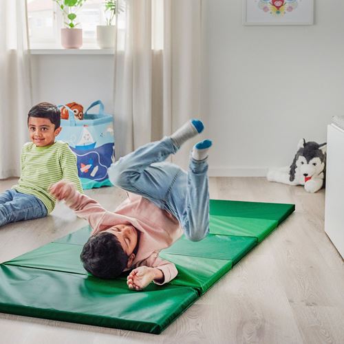 IKEA - PLUFSIG, folding gym mat, green, 78x185 cm