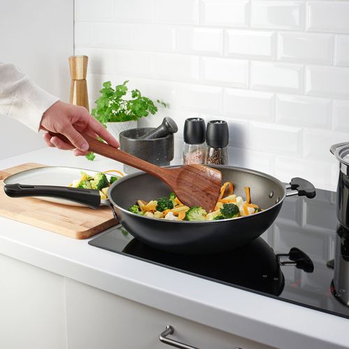 IKEA - HULDHET, wok spatulası, ceviz, 35 cm