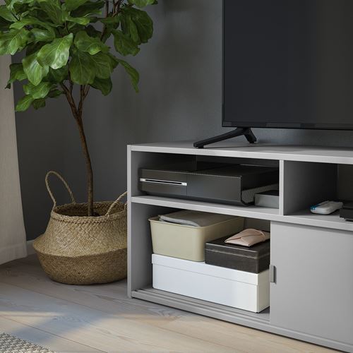 IKEA - SPIKSMED, tv storage unit, grey, 157x32x96 cm