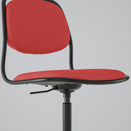 IKEA - ÖRFJALL, swivel chair, black-Vissle red