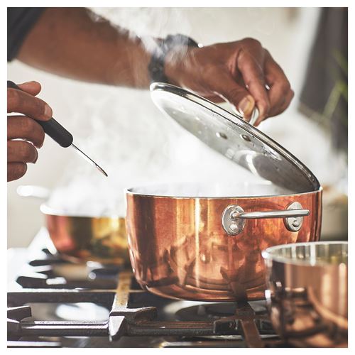 IKEA - FINMAT, copper pot, copper-stainless steel, 3 l