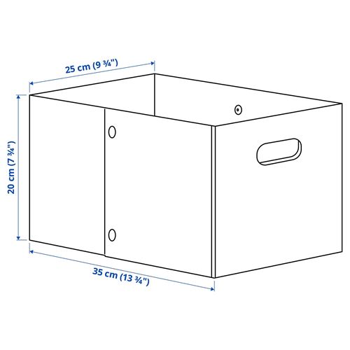 IKEA - JAGMASTARE, basket, grey, 25x35x20 cm