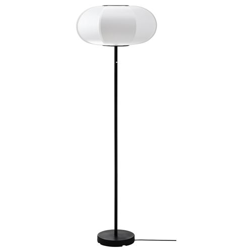 IKEA - BYGGKORN, floor lamp, black-white, 148 cm