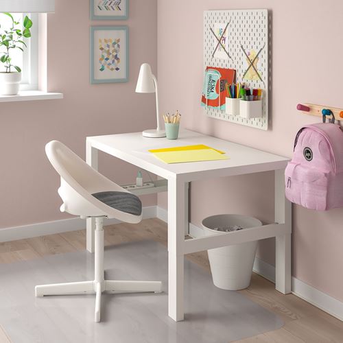 IKEA - LOBERGET/SIBBEN, child's desk chair, white/dark grey