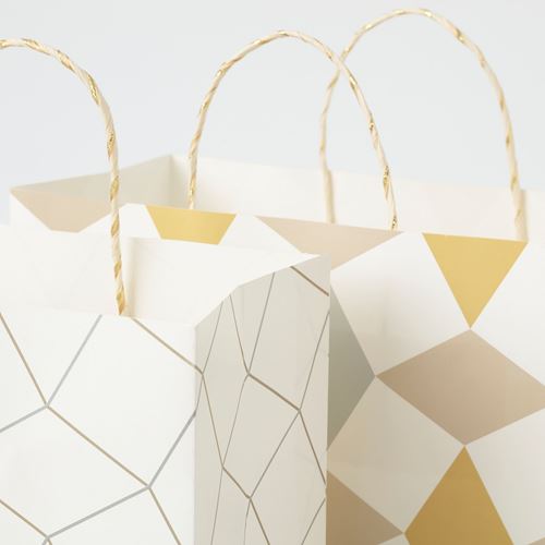 GOKVALLA, gift bag, multicolour/patterned, 26x43 cm