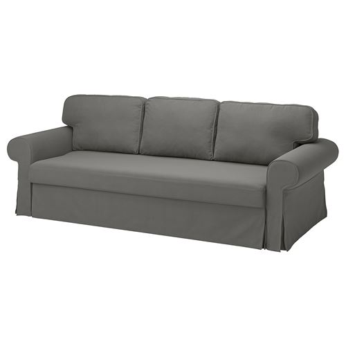 IKEA - VRETSTORP, 3-seat sofa-bed, Hakebo dark grey