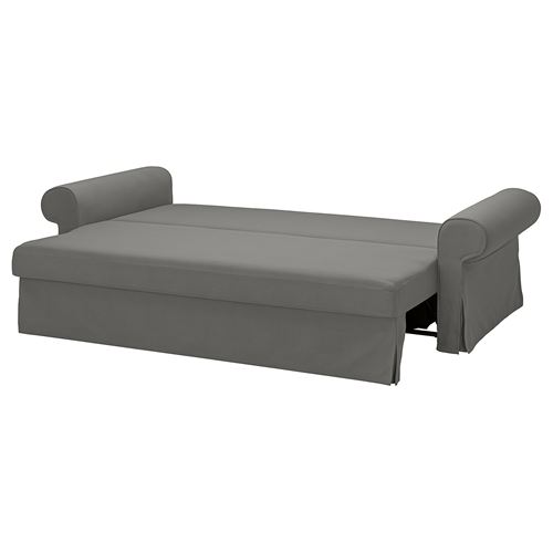 IKEA - VRETSTORP, 3-seat sofa-bed, Hakebo dark grey