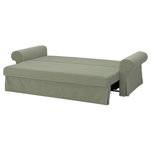 IKEA - VRETSTORP, 3-seat sofa-bed, hakebo grey-green