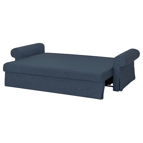 IKEA - VRETSTORP, 3-seat sofa-bed, kilanda dark blue