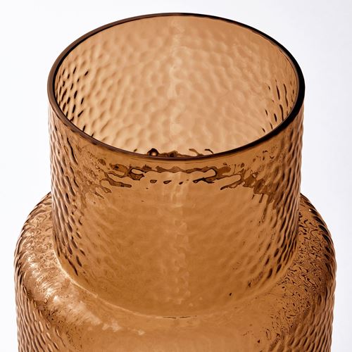 IKEA - KONSTFULL, vase, brown, 26 cm