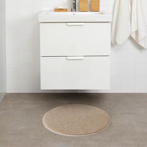 IKEA - SÖDERSJÖN, bath mat, light beige, 55 cm