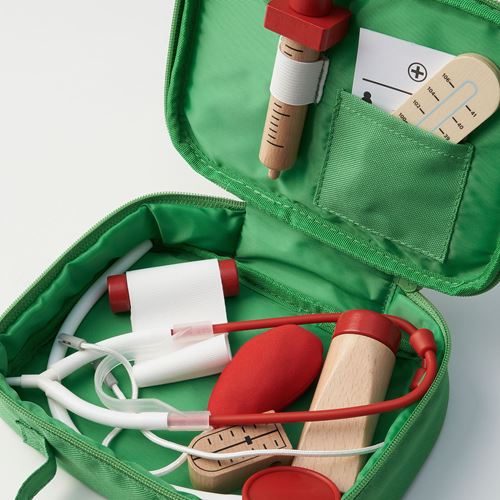 IKEA - BARKBORRE, oyuncak doktor seti, çok renkli