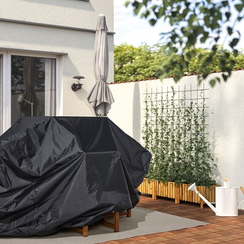 IKEA - TOSTERÖ, storage bag for outdoor furniture, black, 190x80 cm