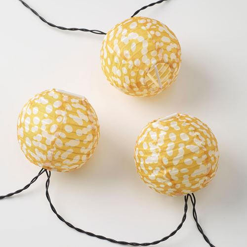 IKEA - SOMMARLANKE, lighting chain, yellow