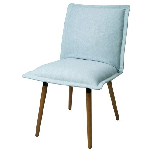 IKEA - KLINTEN, upholstered chair, brown-Kilanda pale blue