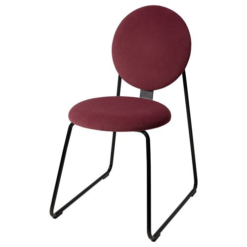 IKEA - MANHULT, upholstered chair, black-Hakebo dark red