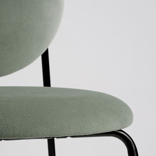 IKEA - MANHULT, upholstered chair, black-Hakebo gray-green