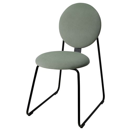 IKEA - MANHULT, upholstered chair, black-Hakebo gray-green