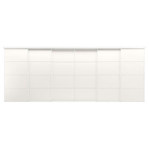 IKEA - SKYTTA/MEHAMN, gömme dolap için sürgü kapak, beyaz, 603x240 cm