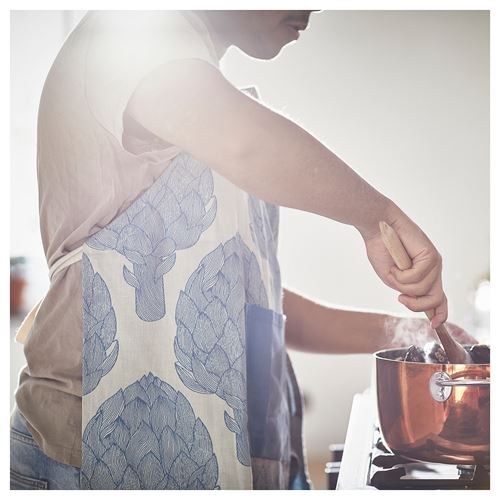 IKEA - KALFJARIL, apron for kitchen, multicolour/patterned, 67x85 cm