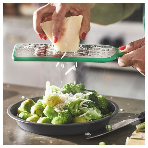 IKEA - UPPFYLLD, grater with handle, high-gloss green, 30 cm