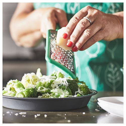 IKEA - UPPFYLLD, grater with handle, high-gloss green, 30 cm