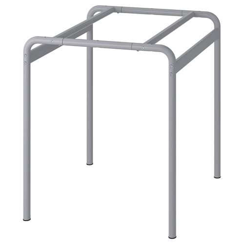 IKEA - GRASALA, dining table underframe, grey, 67x67x75 cm