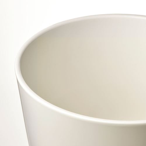 IKEA - SOJABÖNA, earthenware plant pot, white, 24 cm