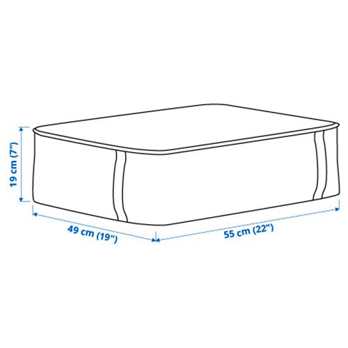 IKEA - SACKKARRA, hurç, çok renkli, 55x49x19 cm