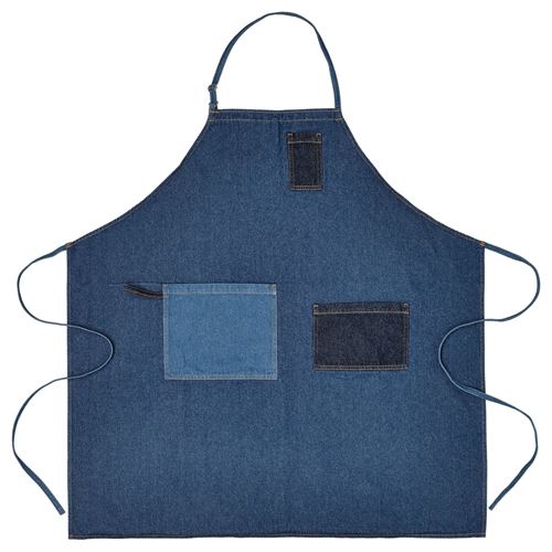 IKEA - MAVINN, apron for kitchen, blue, 90x63 cm