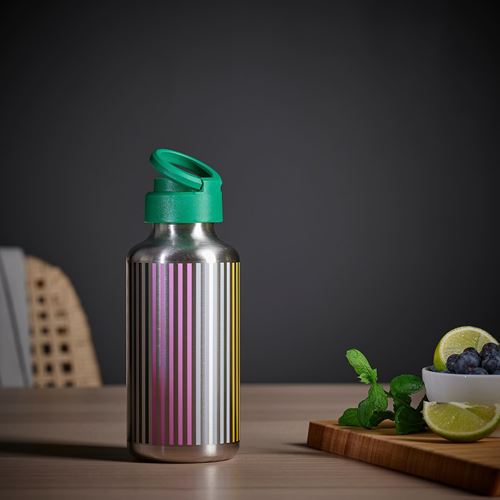 IKEA - ENKELSPARIG, bottle, stainless steel-multicolor, 0,5 l