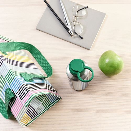 IKEA - ENKELSPARIG, bottle, stainless steel-multicolor, 0,5 l