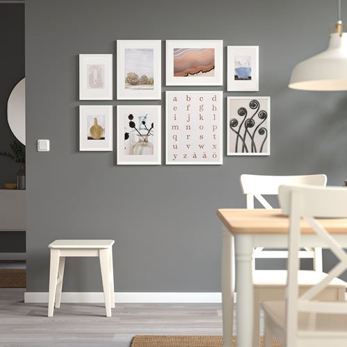 IKEA - KNOPPANG, picture with frame set, multicolour
