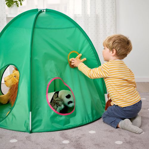 IKEA - DVARGMAS, children's tent, green, 98x80 cm