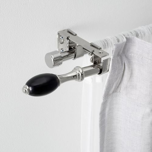 IKEA - RÖNNSUMAK, perde çubuğu seti, lame, 120-210 cm 19 mm
